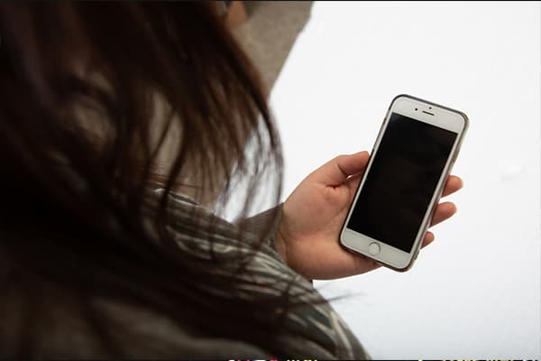 person holding a phone