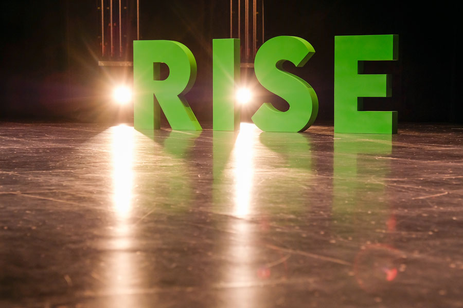 UW-Green Bay Rise sculpture