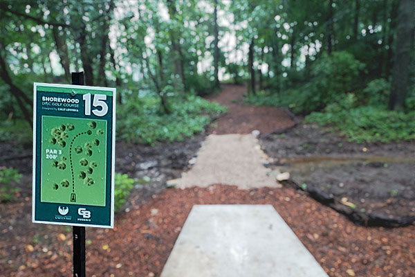 UWGB Disc Golf Course hole 15