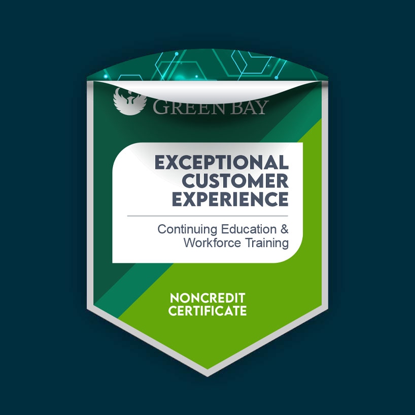 exceptional customer service digital badge data inside