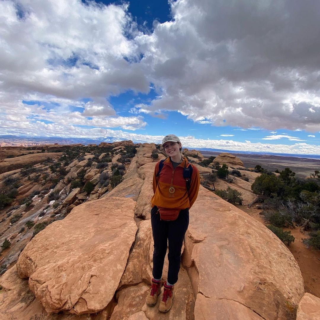 Woman hiking