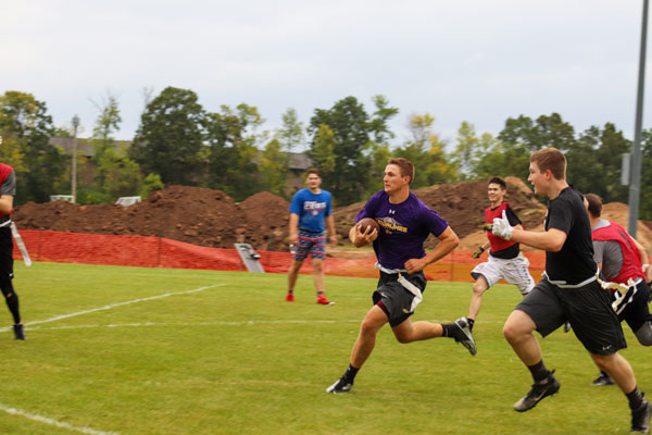 UW-Green Bay students playing intramural flag football