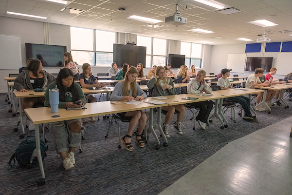 group of students in classroom