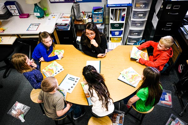 Education student teaching at Elementary School
