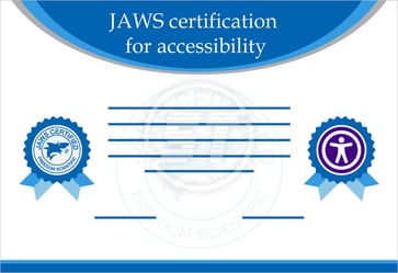 JAWS certification for accessibility