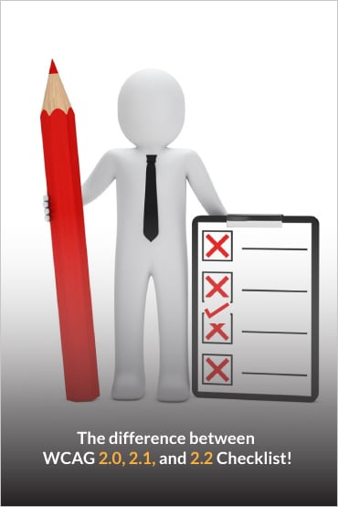 the difference between wcag 2.0, 2.1 and 2.2 cover